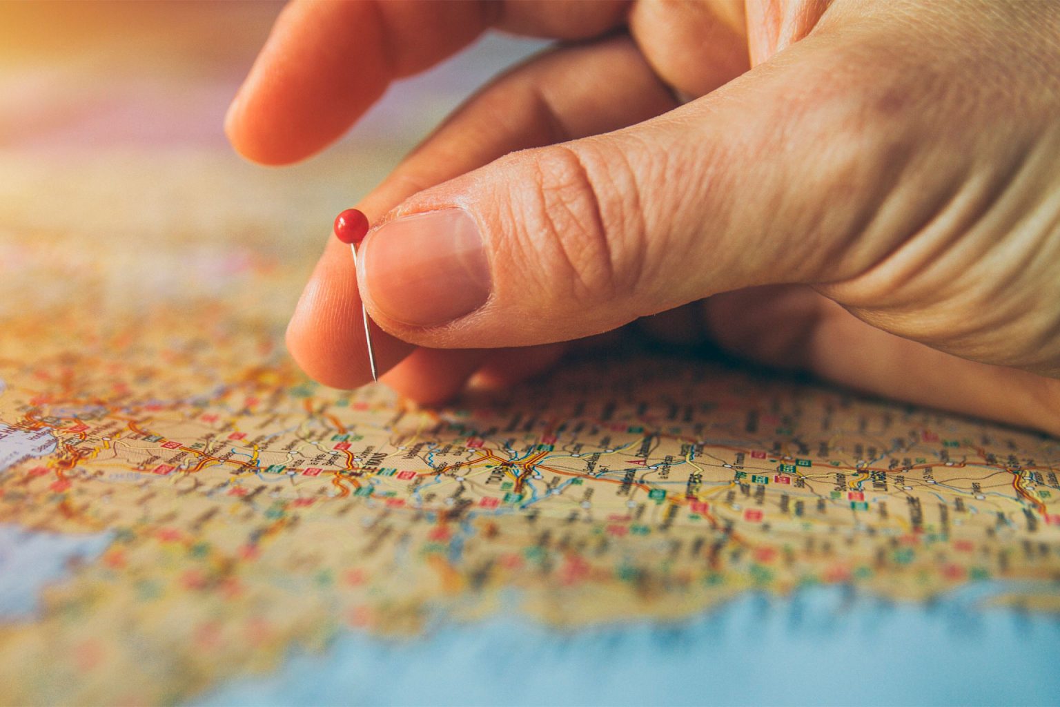 Aprender idiomas é colocar ideias em prática Viagem - Mapa