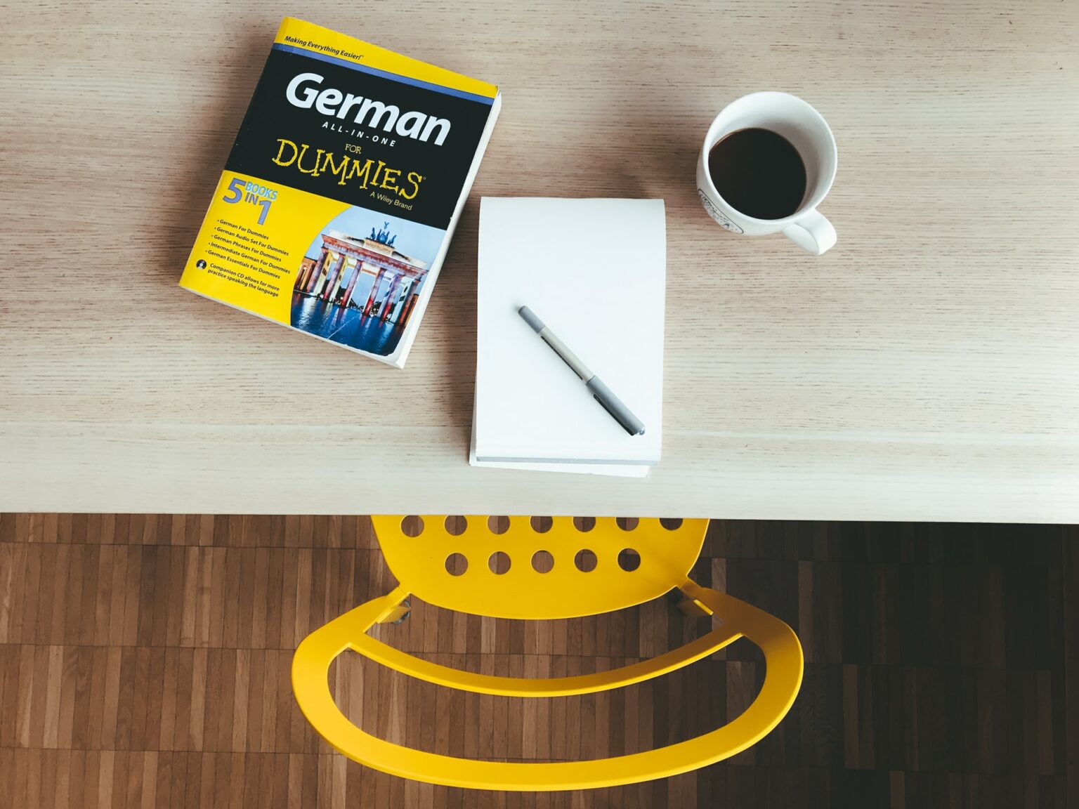 Como aprender um idioma em 3 meses imagem destacada - livro de alemão